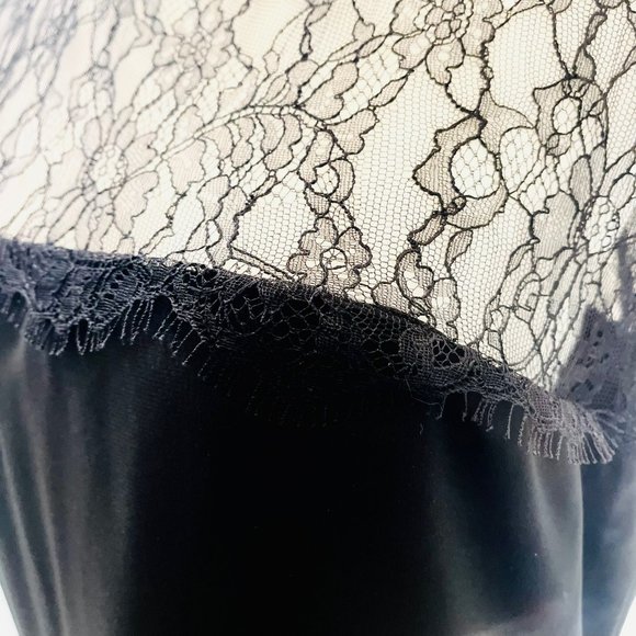 NWT Calvin Klein Black Lace belted classed LBD Dress - size 4 - Picture 7 of 9